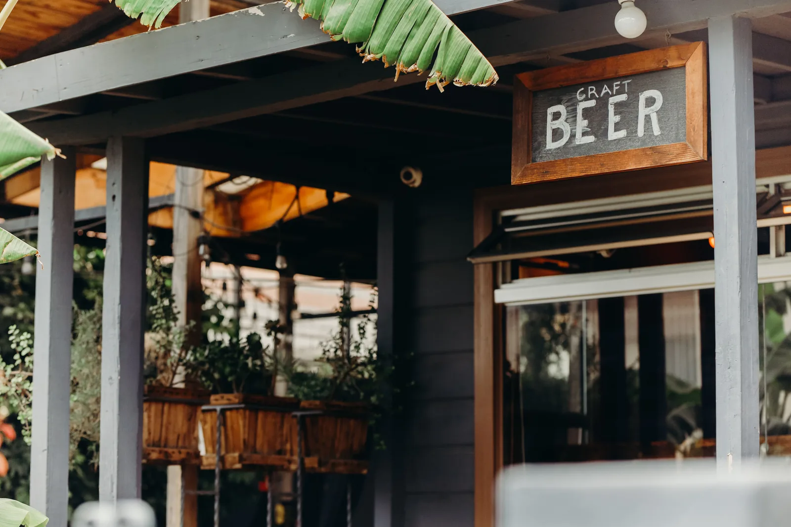 Exterior of a neighborhood bar and pub